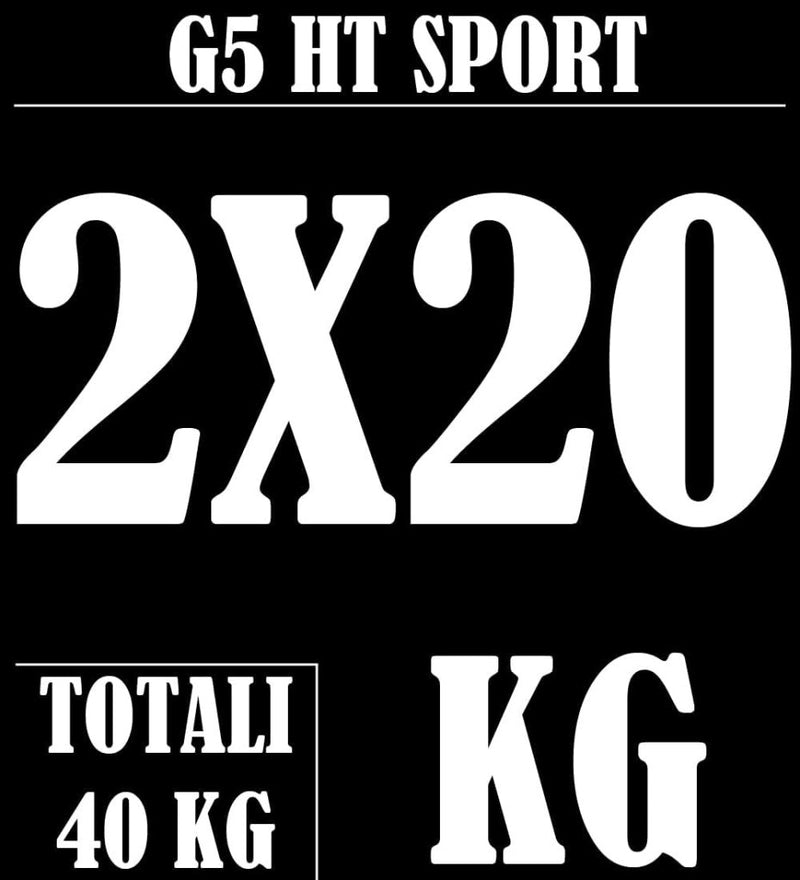 Laad afbeelding in Galerijviewer, Rubberen gietijzeren schijven G5 HT SPORT Ø gat 25 mm voor sportschool en thuisgymnastiek van 0,5 tot 20 kg voor stuur en halters - happygetfit.com

