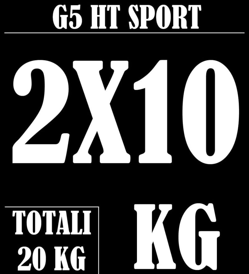 Laad afbeelding in Galerijviewer, Rubberen gietijzeren schijven G5 HT SPORT Ø gat 25 mm voor sportschool en thuisgymnastiek van 0,5 tot 20 kg voor stuur en halters - happygetfit.com
