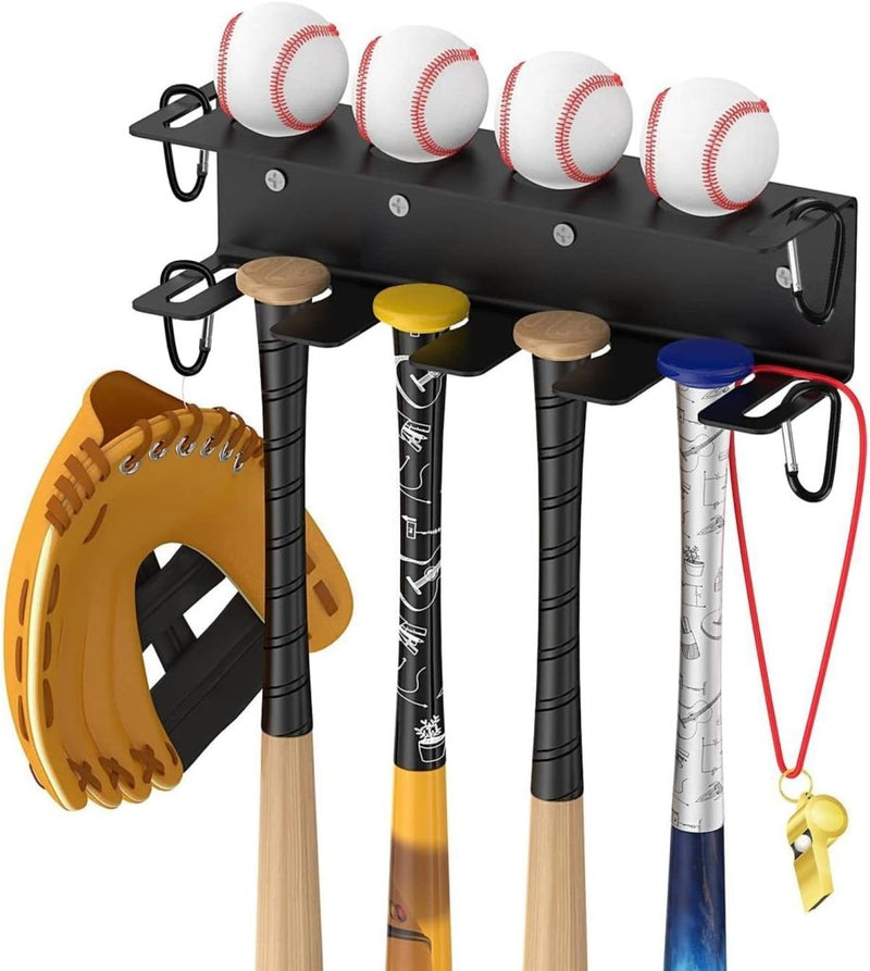 Laad afbeelding in Galerijviewer, ⚾ Ruimtebesparend honkbalopbergrek voor knuppels en ballen – sterk, strak en stijlvol - happygetfit.com
