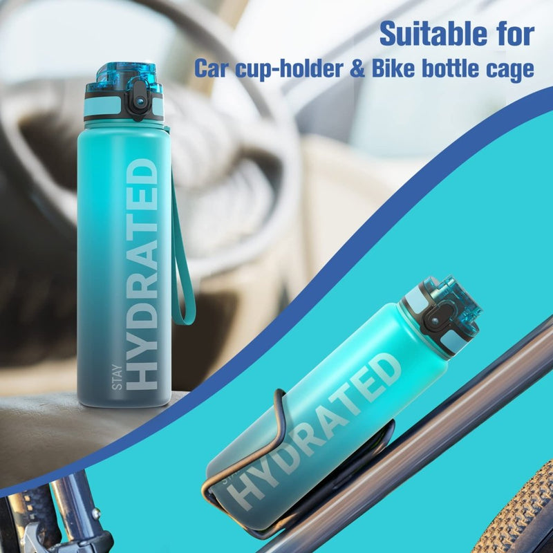 Load image into Gallery viewer, Sahara Sailor Water Bottle, 32/25/17oz Durable and Leakproof Water Bottles Motivational with Time Marker, Tritan, BPA Free, Wide Mouth with Easy Clean Brush for Gym, Travel, School, Office (1 Bottle) - happygetfit.com
