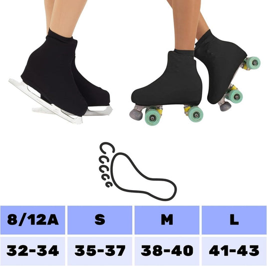 Schaatbeschermers voor kunstschaatsen, bescherming voor rolschaatsen voor meisjes en volwassenen, glijschoenen op wielen of schaatsen, Made in Italy - happygetfit.com