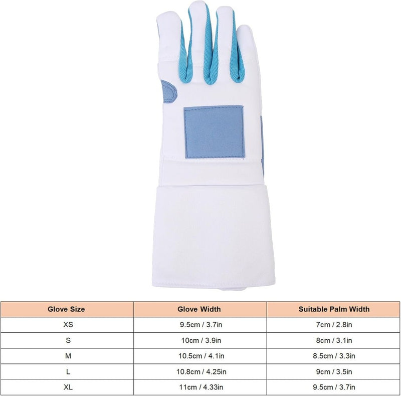 Załaduj obraz w przeglądarce galerii, Schermhandschoen rechterhand maat XL van ademend polyester met antislip grip – schermsport – degenschermen - happygetfit.com
