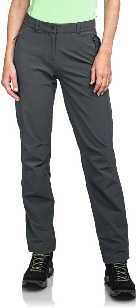 Schöffel Engadin1 damesbroek, duurzame damesbroek voor wandelingen, waterafstotende outdoorbroek met sportieve snit - happygetfit.com