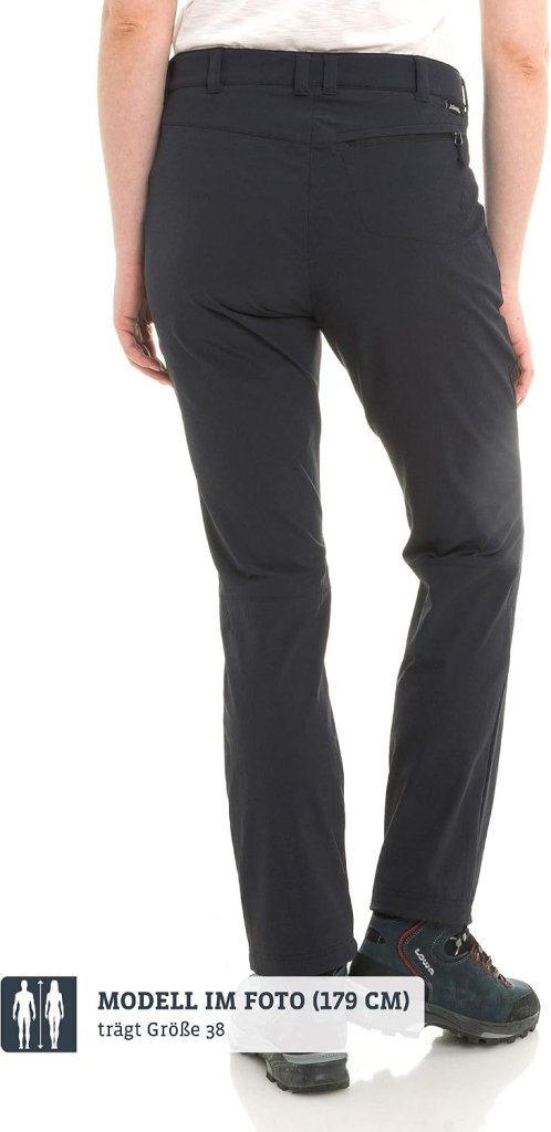 Schöffel Engadin1 damesbroek, duurzame damesbroek voor wandelingen, waterafstotende outdoorbroek met sportieve snit - happygetfit.com