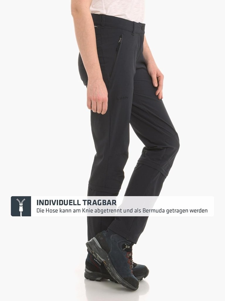 Laad afbeelding in Galerijviewer, Schöffel Engadin1 damesbroek, duurzame damesbroek voor wandelingen, waterafstotende outdoorbroek met sportieve snit - happygetfit.com
