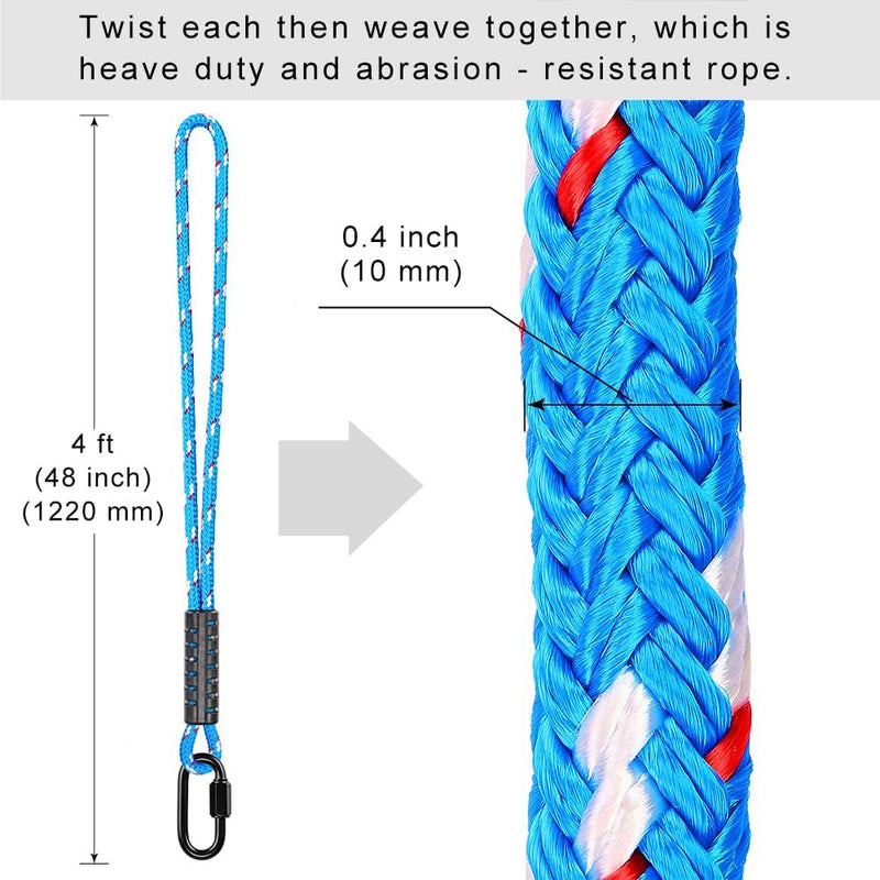 Bild im Galerie-Viewer laden, Schommel ophangtouwen 2 stuks 120 cm van polyester met karabijnhaken voor boom en balk – ophangtouwen – schommelbevestiging - happygetfit.com
