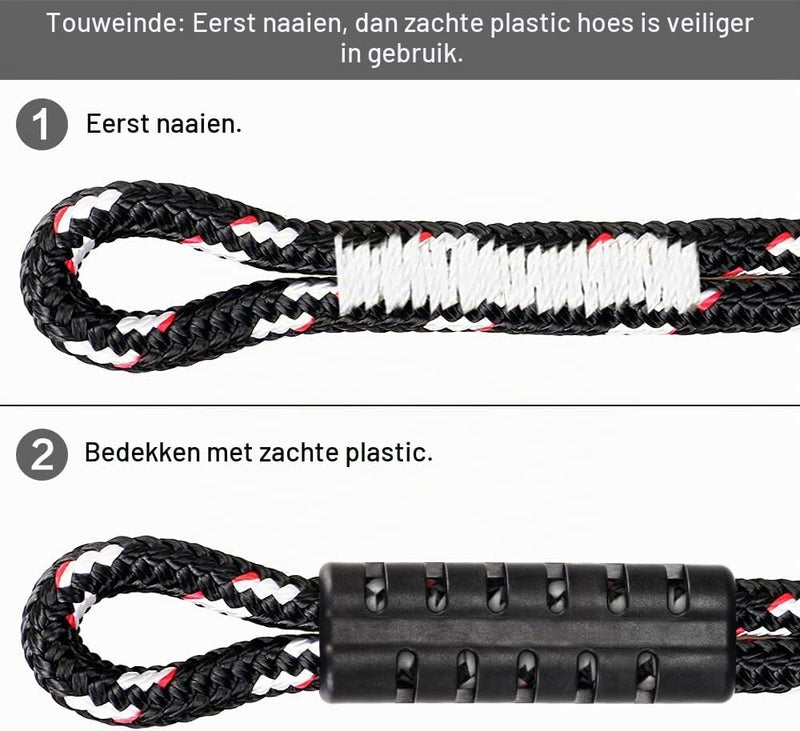 Bild im Galerie-Viewer laden, Schommel ophangtouwen 2 stuks 120 cm van polyester met karabijnhaken voor boom en balk – ophangtouwen – schommelbevestiging - happygetfit.com
