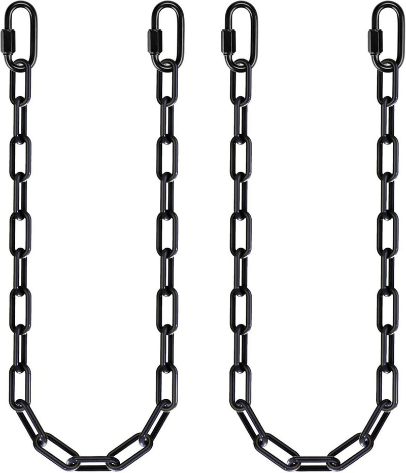 Laden Sie das Bild in Galerie -Viewer, Schommelkettingen 2 stuks 250 cm van roestvrij staal met 5 mm schakels en karabijnhaken – hangstoelketting – ophangverlenging - happygetfit.com
