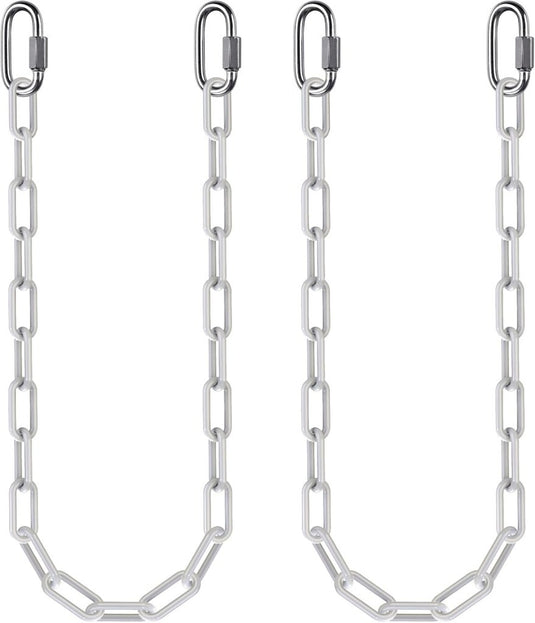 Schommelkettingen 2 stuks 250 cm van roestvrij staal met 5 mm schakels en karabijnhaken – hangstoelketting – ophangverlenging - happygetfit.com