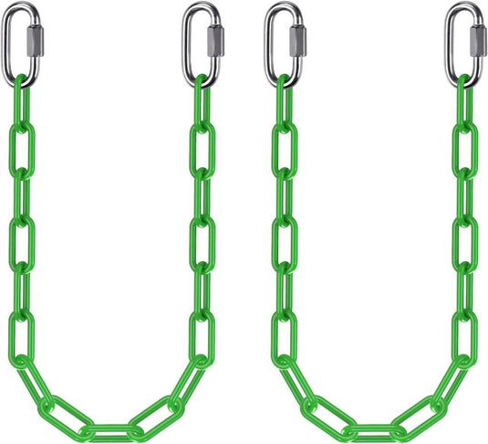 Schommelkettingen 2 stuks 250 cm van roestvrij staal met 5 mm schakels en karabijnhaken – hangstoelketting – ophangverlenging - happygetfit.com
