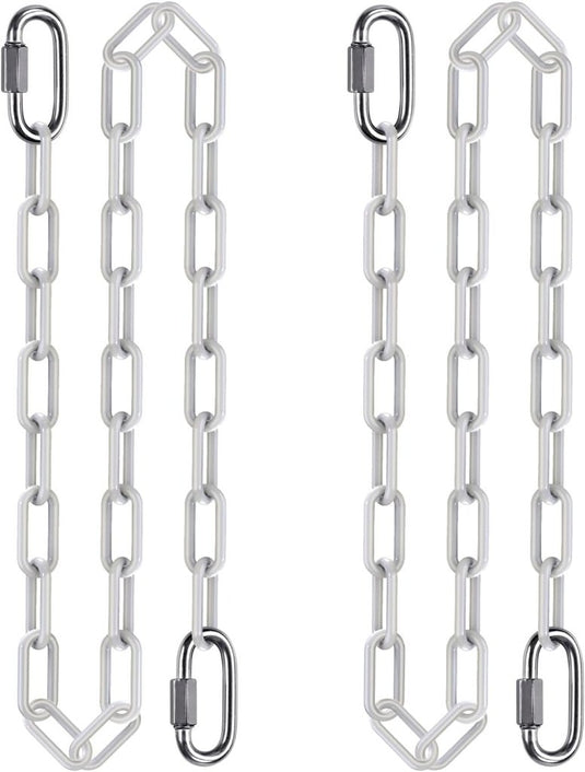 Schommelkettingen 2 stuks 250 cm van roestvrij staal met 5 mm schakels en karabijnhaken – hangstoelketting – ophangverlenging - happygetfit.com
