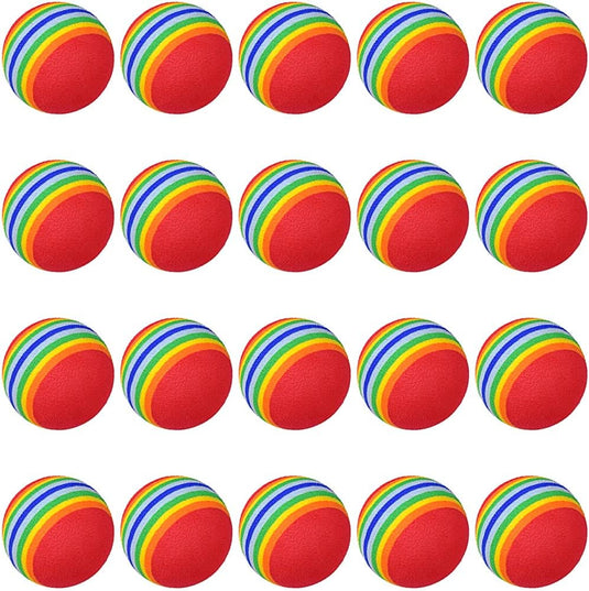 Schuim golfballen 20 stuks 42 mm van zacht EVA – oefenballen – golf trainingsballen - happygetfit.com