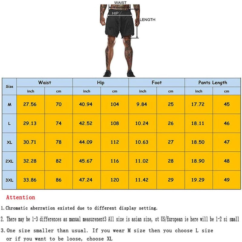 Laden Sie das Bild in Galerie -Viewer, Shorts heren 2-in-1 trainingsshorts zomer korte broek sneldrogende hardloopshort sportbroek met zakken compressieshort - happygetfit.com
