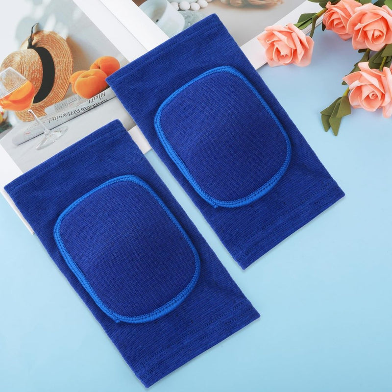 Load image into Gallery viewer, Sibba Kids Knee Pad, Breathable Elastic Knee Brace, Anti-Slip Padded Sponge Knee Protector for Volleyball Basketball Football (Blue) - happygetfit.com
