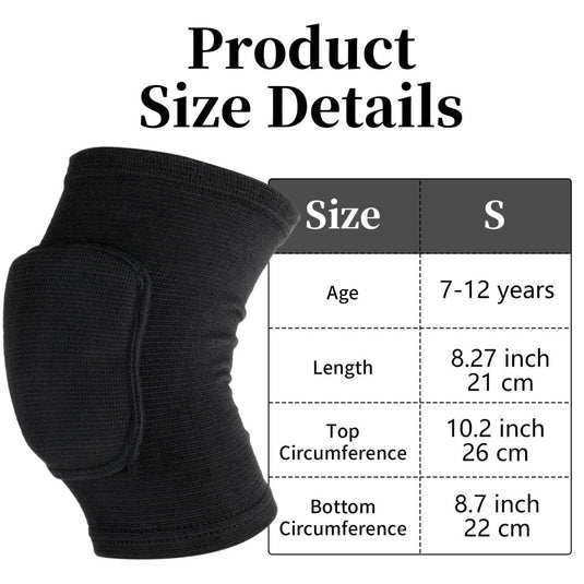Sibba Kids Knee Pad, Breathable Elastic Knee Brace, Anti-Slip Padded Sponge Knee Protector for Volleyball Basketball Football (Blue) - happygetfit.com
