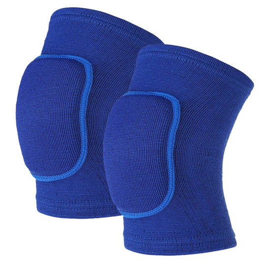 Sibba Kids Knee Pad, Breathable Elastic Knee Brace, Anti-Slip Padded Sponge Knee Protector for Volleyball Basketball Football (Blue) - happygetfit.com