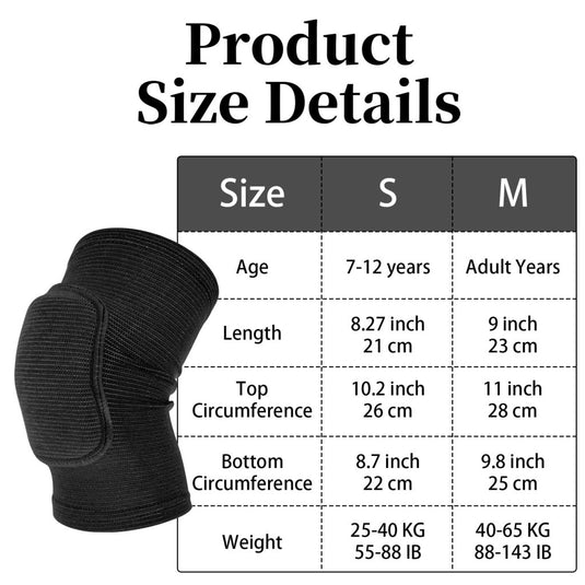 Sibba Kids Knee Pad, Breathable Elastic Knee Brace, Anti-Slip Padded Sponge Knee Protector for Volleyball Basketball Football (Blue) - happygetfit.com