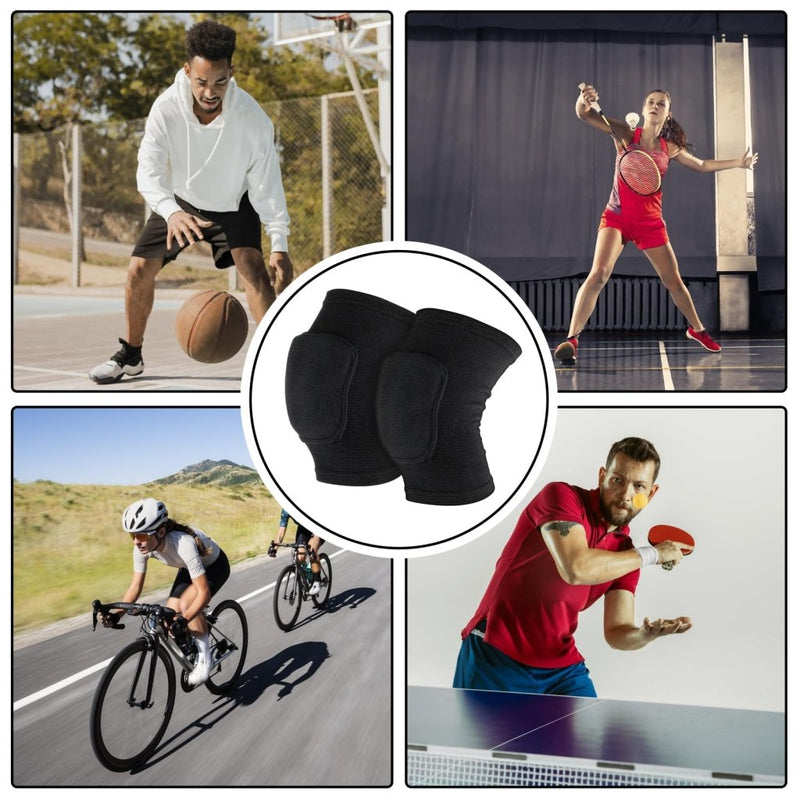 Load image into Gallery viewer, Sibba Kids Knee Pad, Breathable Elastic Knee Brace, Anti-Slip Padded Sponge Knee Protector for Volleyball Basketball Football (Blue) - happygetfit.com
