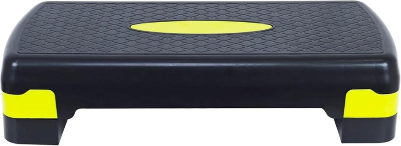 Laad afbeelding in Galerijviewer, Signature Fitness Verstelbare Workout Aerobic Stepper Step Platform Trainer, Medium, Zwart/Citroen - happygetfit.com
