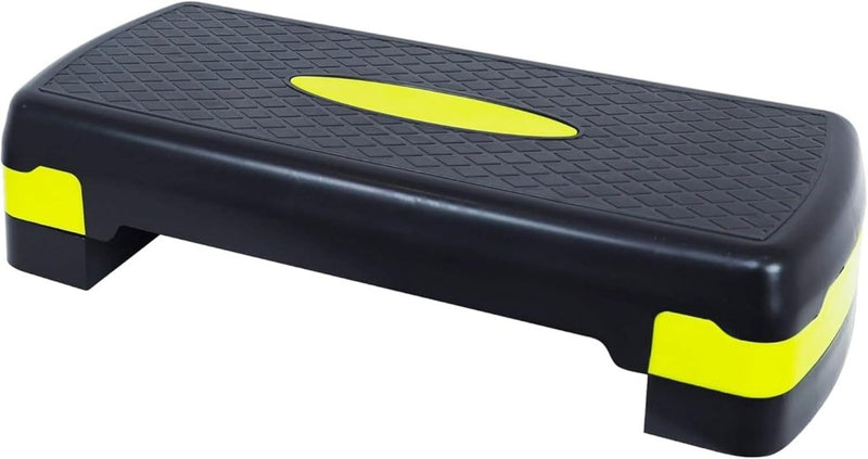 Laad afbeelding in Galerijviewer, Signature Fitness Verstelbare Workout Aerobic Stepper Step Platform Trainer, Medium, Zwart/Citroen - happygetfit.com
