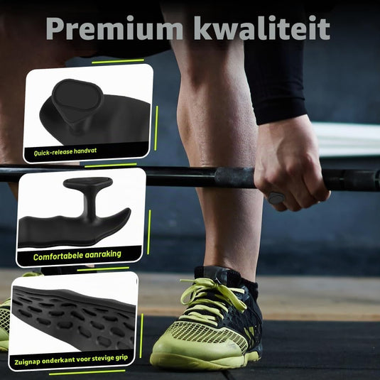 Siliconen fitness grips voor gewichtheffen met antislip oppervlak en handpalmbescherming – deadlift grips – krachttrainingsaccessoires - happygetfit.com