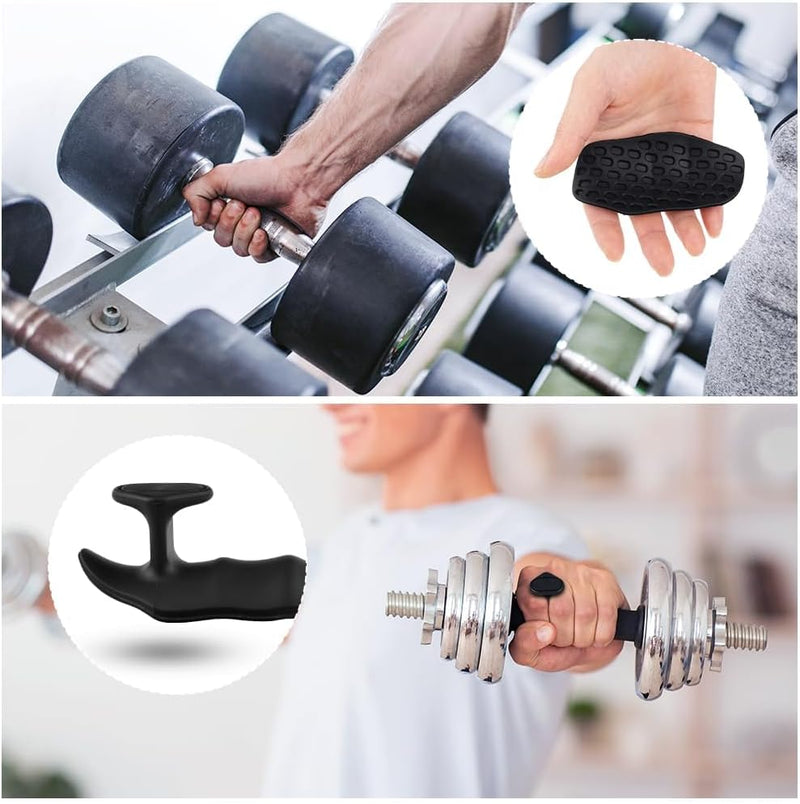 Charger l’image dans la visionneuse de galerie, Siliconen fitness grips voor gewichtheffen met antislip oppervlak en handpalmbescherming – deadlift grips – krachttrainingsaccessoires - happygetfit.com
