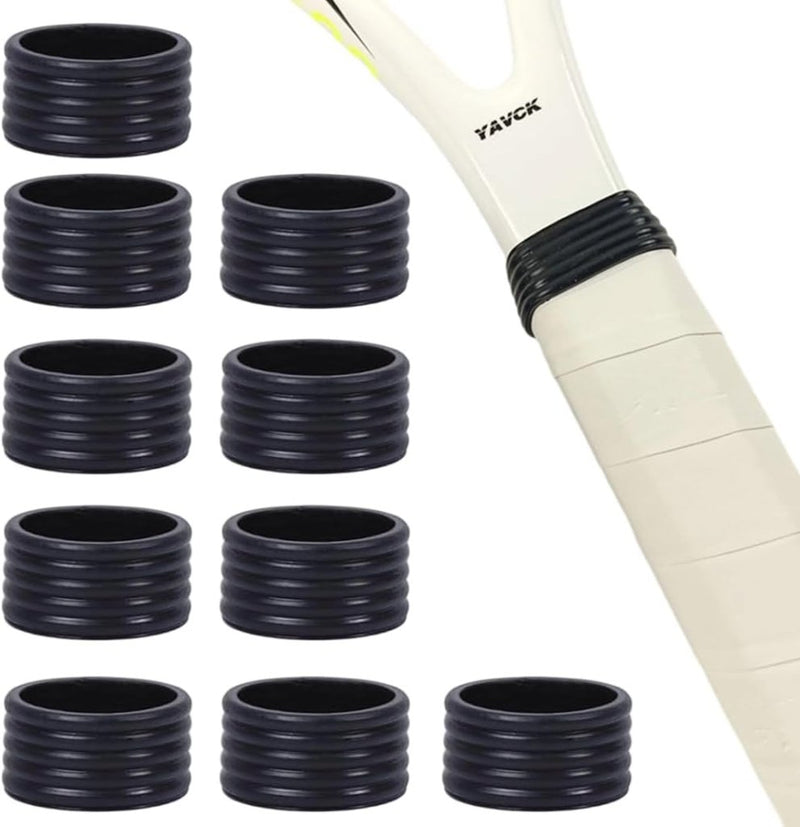 Laden Sie das Bild in Galerie -Viewer, Siliconen gripringen set van 10 voor rackets - happygetfit.com
