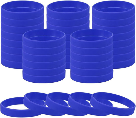 Siliconen sport polsbandjes 205x12 mm (60 stuks) - Elastische rubberen armbanden - Event & sportpolsbandjes - happygetfit.com