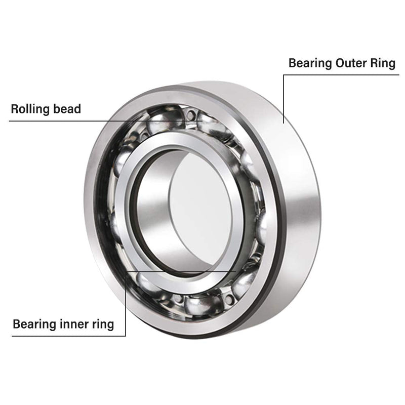 Laad afbeelding in Galerijviewer, Skateboard kogellagers 608 2RS ABEC-9 10 stuks 8 x 22 x 7 mm zwart – vervangingslagers - happygetfit.com
