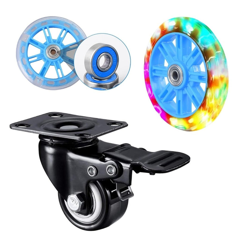 Laad afbeelding in Galerijviewer, Skateboard kogellagers 608 2RS ABEC-9 10 stuks 8 x 22 x 7 mm zwart – vervangingslagers - happygetfit.com
