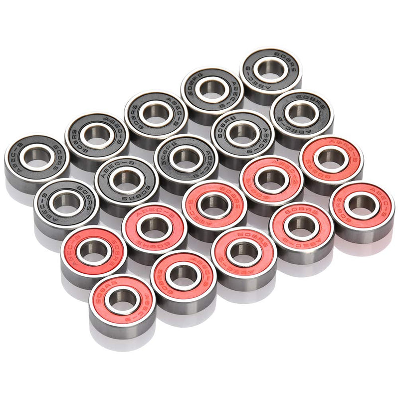 Laad afbeelding in Galerijviewer, Skateboard lagers 608RS set van 20 stuks 8 x 22 x 7 mm - happygetfit.com
