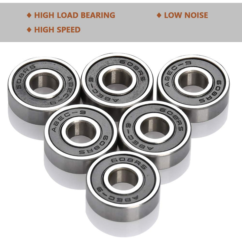 Laad afbeelding in Galerijviewer, Skateboard lagers 608RS set van 20 stuks 8 x 22 x 7 mm - happygetfit.com
