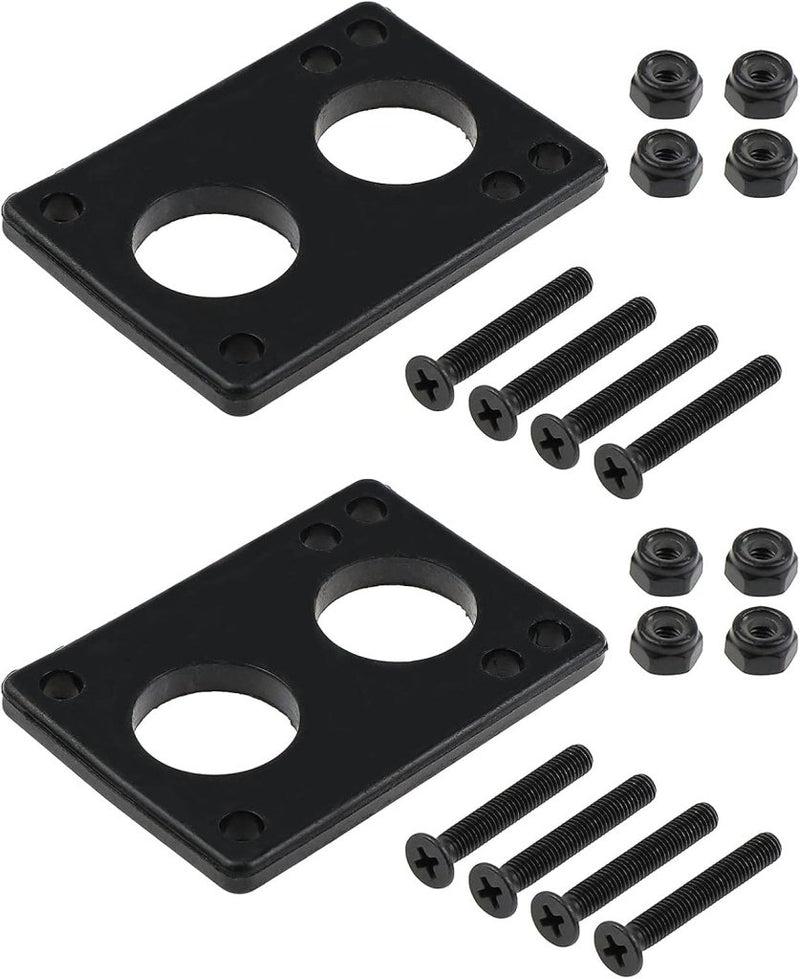 Load image into Gallery viewer, Skateboard riser pads set 6 mm zwart - happygetfit.com
