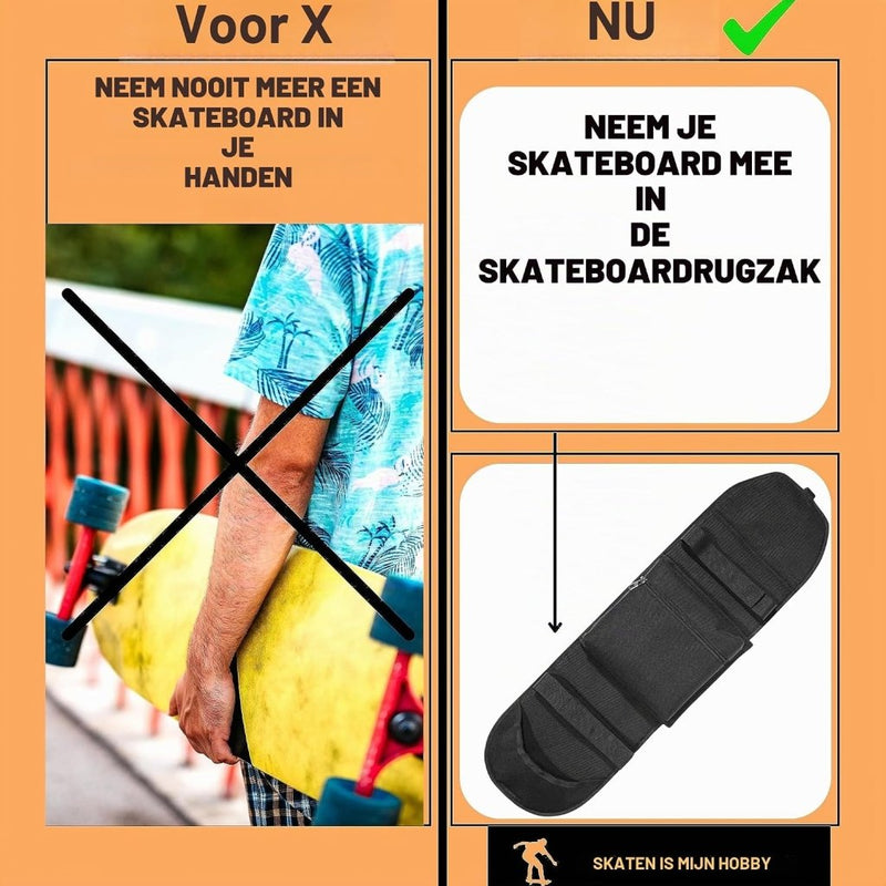 Chargez l'image dans la visionneuse de la galerie, Skateboard rugzak met T-tool voor skateboard en longboard – draagtas – skate accessoires - happygetfit.com
