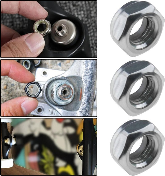 Skateboard truck rebuild kit 32-delig zwart zilver - happygetfit.com