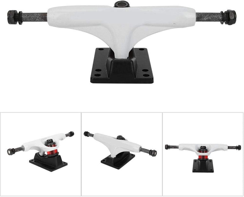 Chargez l'image dans la visionneuse de la galerie, Skateboard truck van aluminium-magnesiumlegering wit – longboard truck – skateboard accessoires - happygetfit.com
