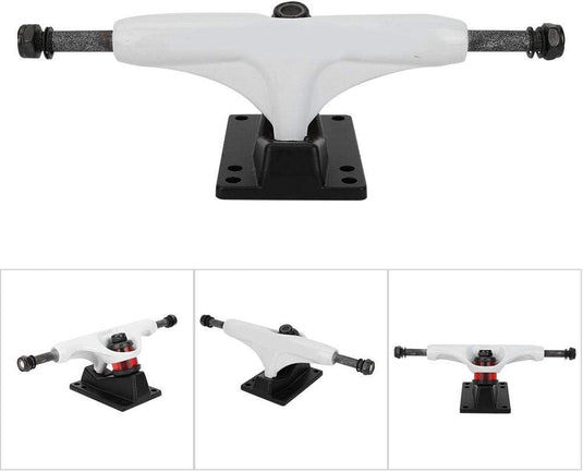 Skateboard truck van aluminium-magnesiumlegering wit – longboard truck – skateboard accessoires - happygetfit.com