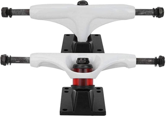 Skateboard truck van aluminium-magnesiumlegering wit – longboard truck – skateboard accessoires - happygetfit.com