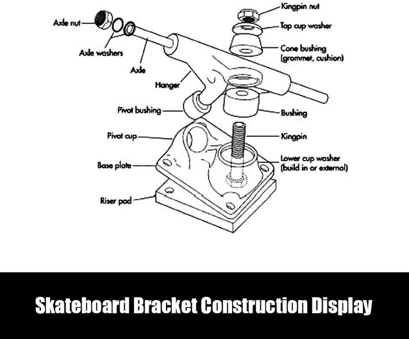 Laad afbeelding in Galerijviewer, Skateboard trucks set van 2 voor longboard - happygetfit.com
