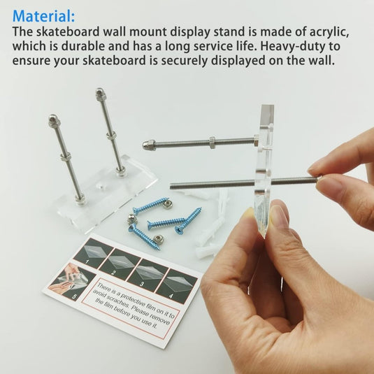 Skateboard Wall Hanger, Display Rack Voor Skateboard Deck, Mount - happygetfit.com
