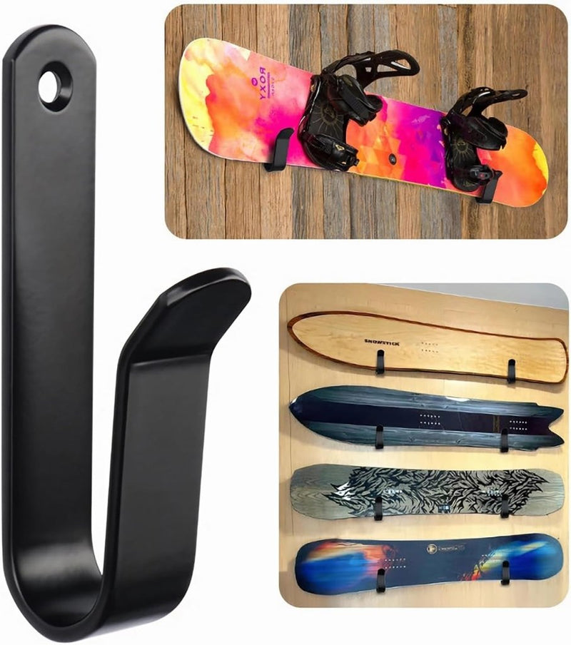 Load image into Gallery viewer, Skateboard wandhouder van roestvrij staal met opberghaken – longboard snowboard boardhouder - happygetfit.com
