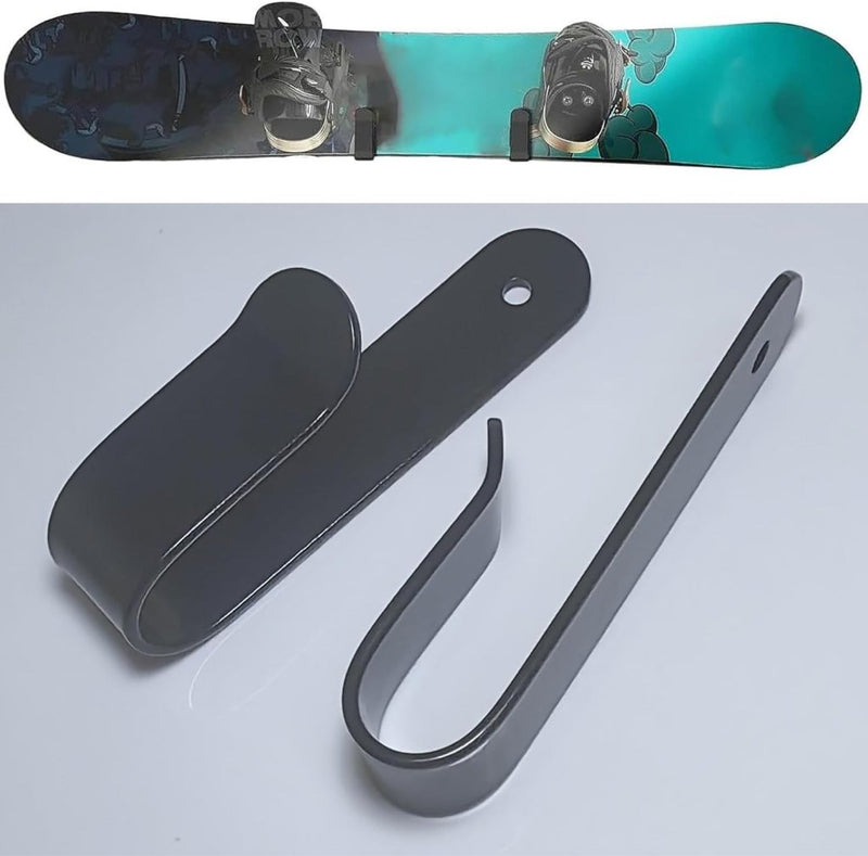 Load image into Gallery viewer, Skateboard wandhouder van roestvrij staal met opberghaken – longboard snowboard boardhouder - happygetfit.com
