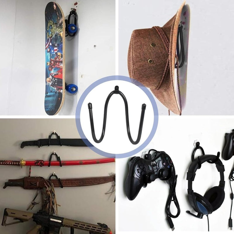 Load image into Gallery viewer, Skateboard wandhouders set van 2 zwart - happygetfit.com

