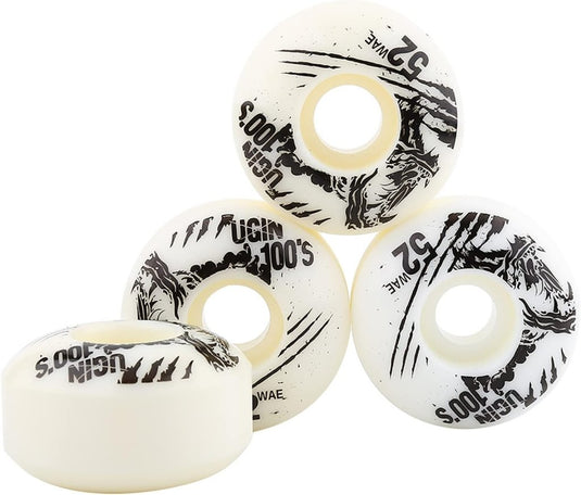 Skateboardwielen set van 4 PU 52 mm - happygetfit.com