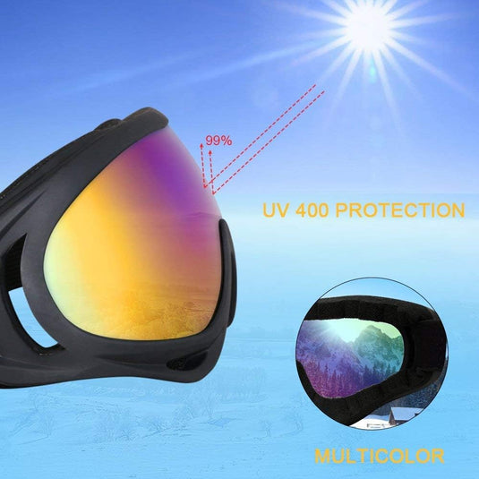 Skibril met UV400 bescherming en anticondens ventilatie voor dames en heren – snowboardbril – wintersportaccessoires - happygetfit.com