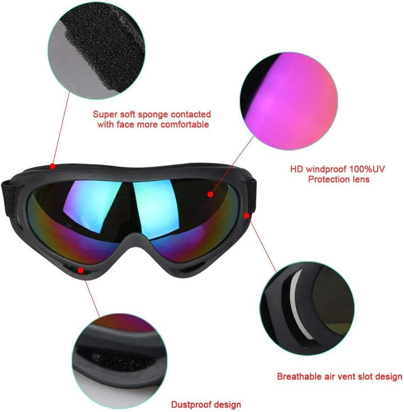 Załaduj obraz w przeglądarce galerii, Skibril met UV400 bescherming en anticondens ventilatie voor dames en heren – snowboardbril – wintersportaccessoires - happygetfit.com
