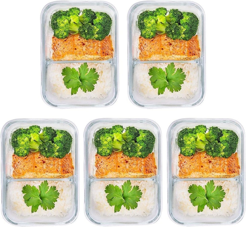 Load image into Gallery viewer, 🥗 Slim voorbereiden, vers bewaren – met deze glazen vershoudbakjes 🥗 - happygetfit.com
