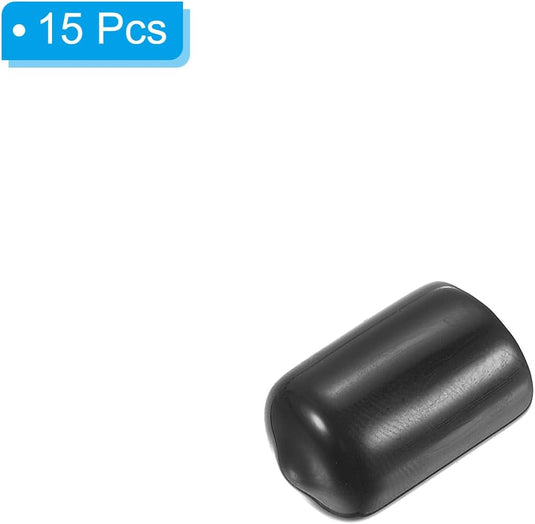 Snooker keu tip beschermhoes rubber (15 stuks) - Biljart keudop bescherming - Biljart accessoires keu protector - happygetfit.com