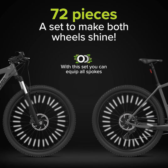 Spaakreflectoren set voor fiets met 360° zichtbaarheid en kliksysteem – fietsreflectoren – spaakreflectoren - happygetfit.com