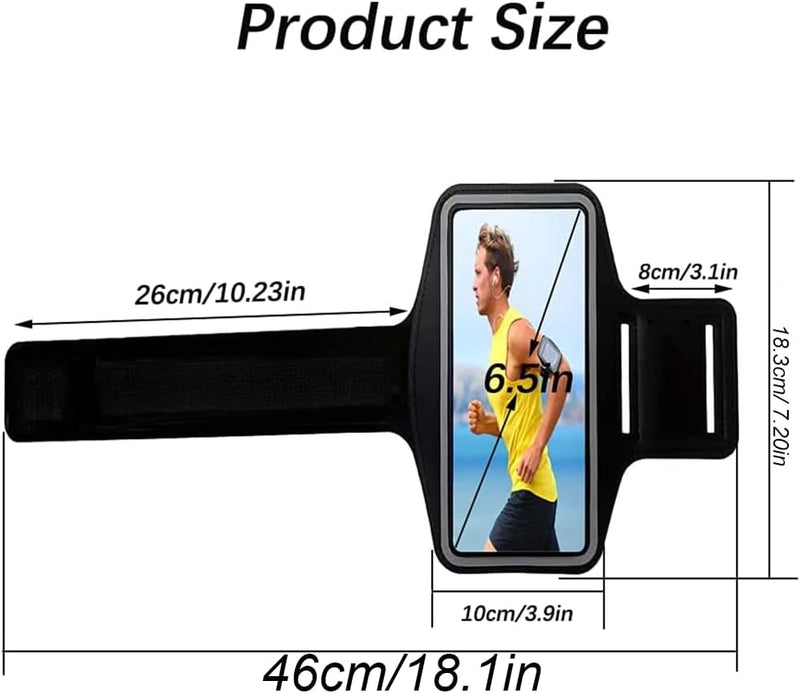 Laden Sie das Bild in Galerie -Viewer, Sportarmband, universeel, verstelbaar, hardlopen, armband, smartphone hardlopen, compatibel met telefoon tot 16,5 cm, voor joggen, fitnessstudio, fietsen, wandelen - happygetfit.com
